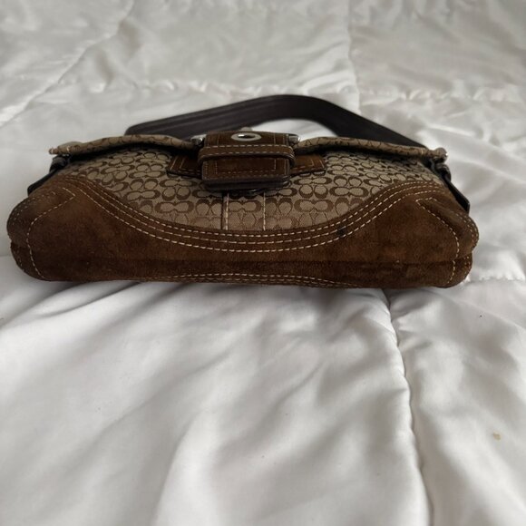 Vintage Coach 3628 Soho Brown Signature C Canvas w/Suede Leather Trim - Picture 4 of 15